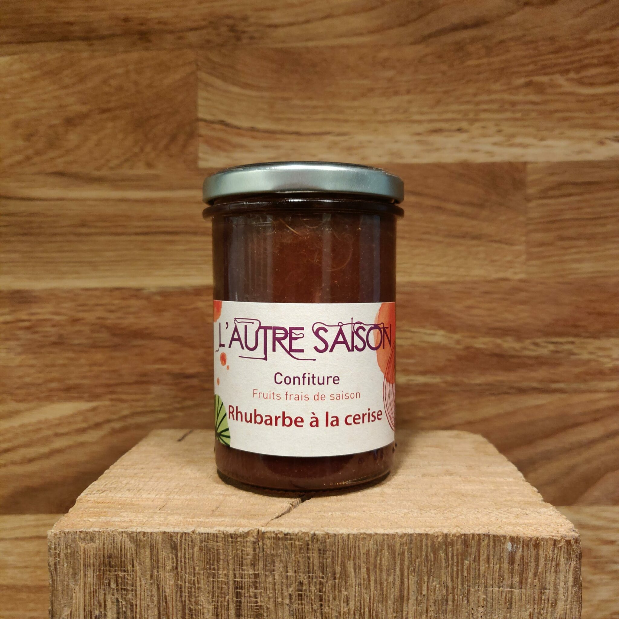 L'autre Saison Confiture Extra de rhubarbe à la cerise