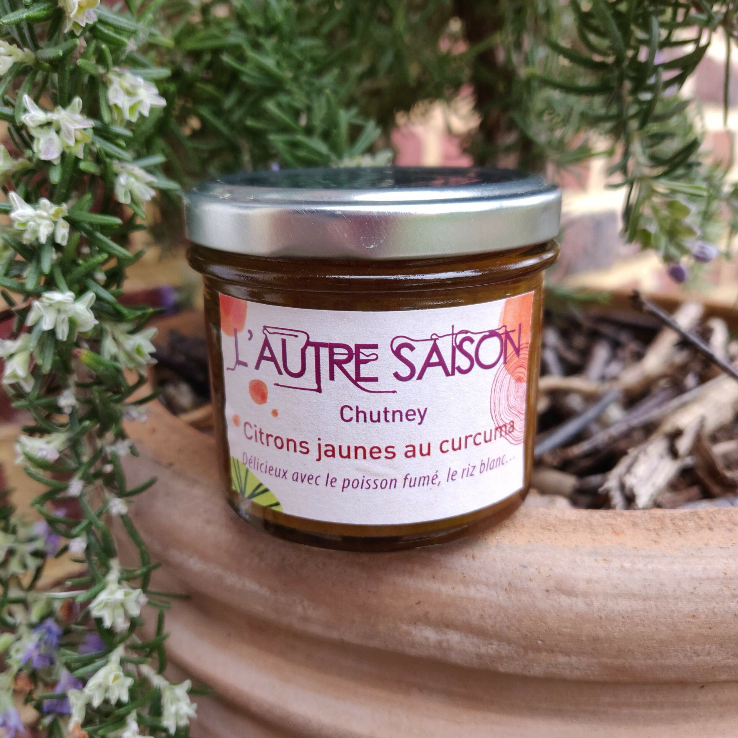 Chutney de citrons jaunes au curcuma