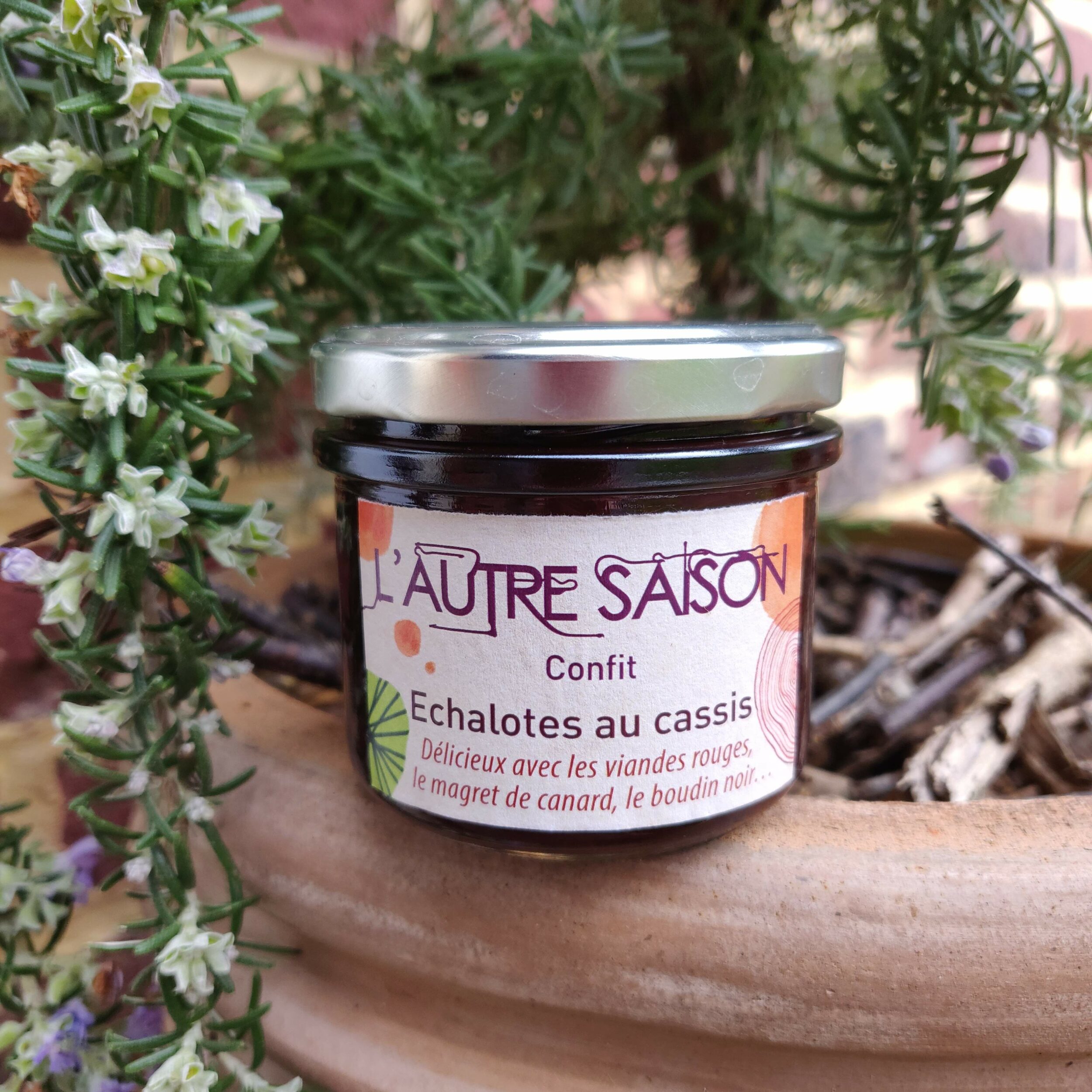 Confit d'échalotes au cassis