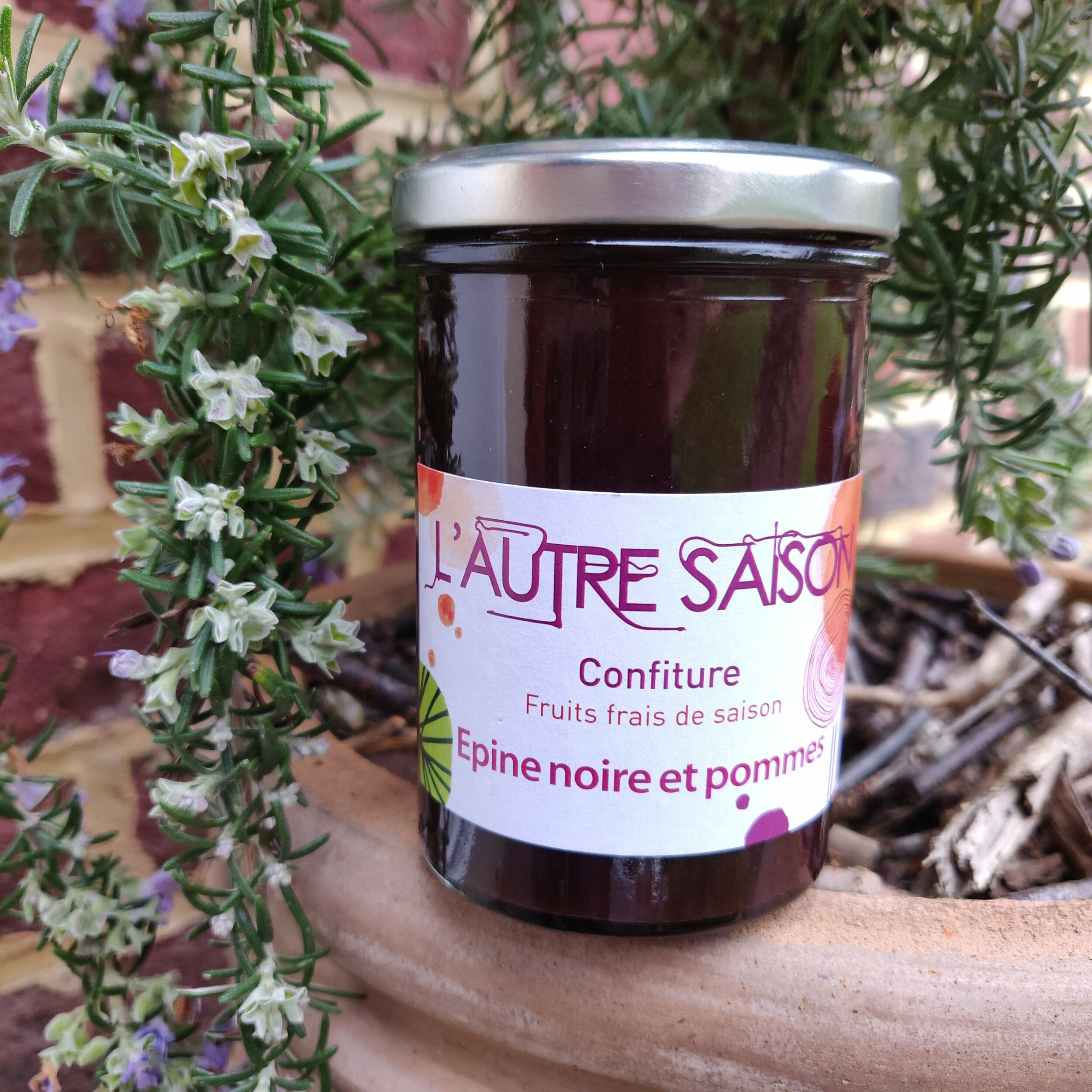 Confiture Extra d'Epine noire et pommes