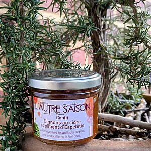 Confit d'oignons au cidre et piment d'Espelette