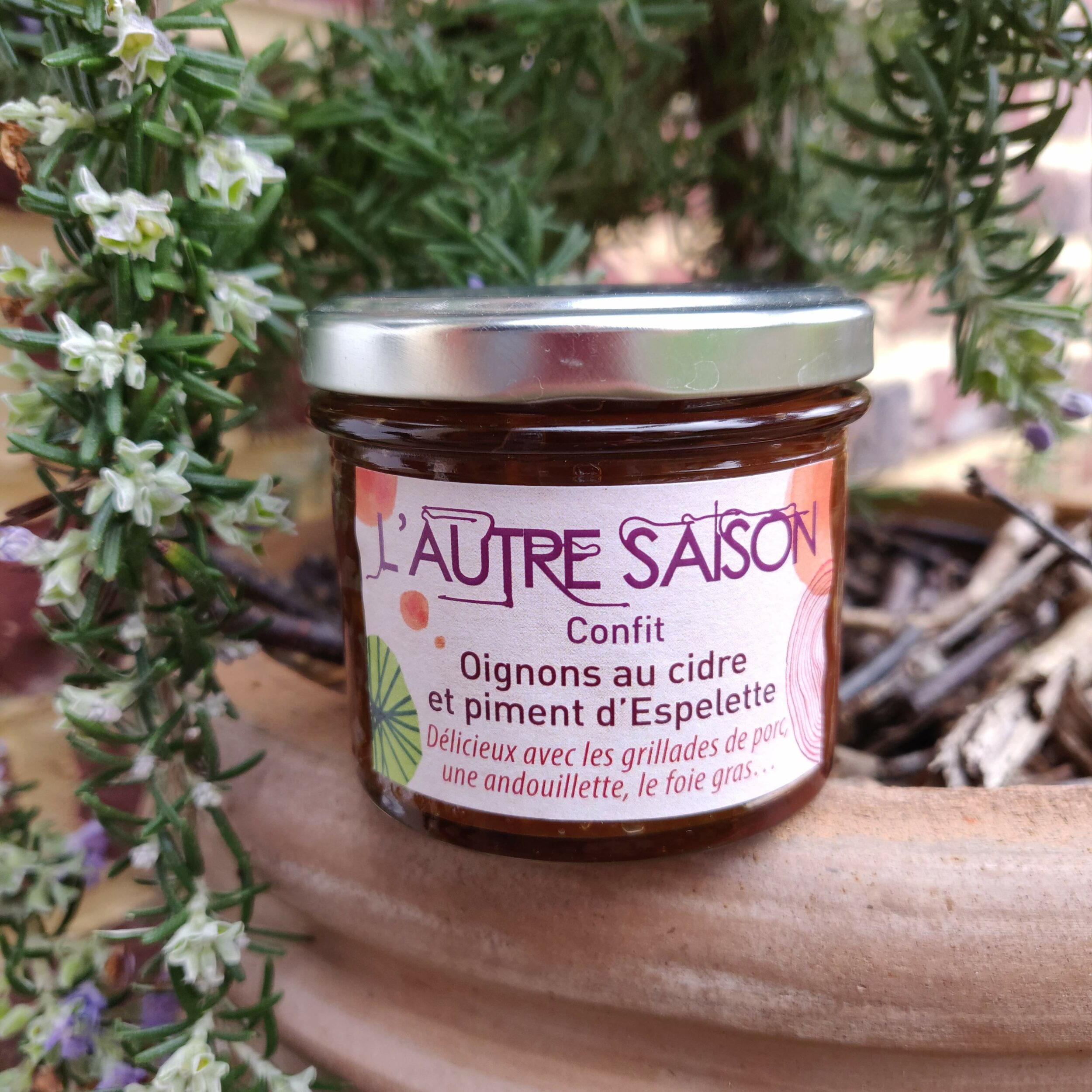 Confit d'oignons au cidre et piment d'Espelette