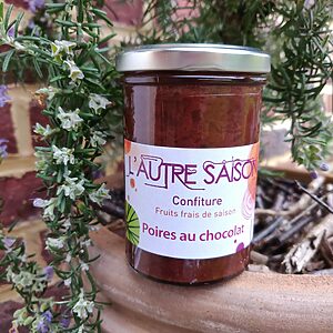 Confiture artisanale Extra de poires au chocolat