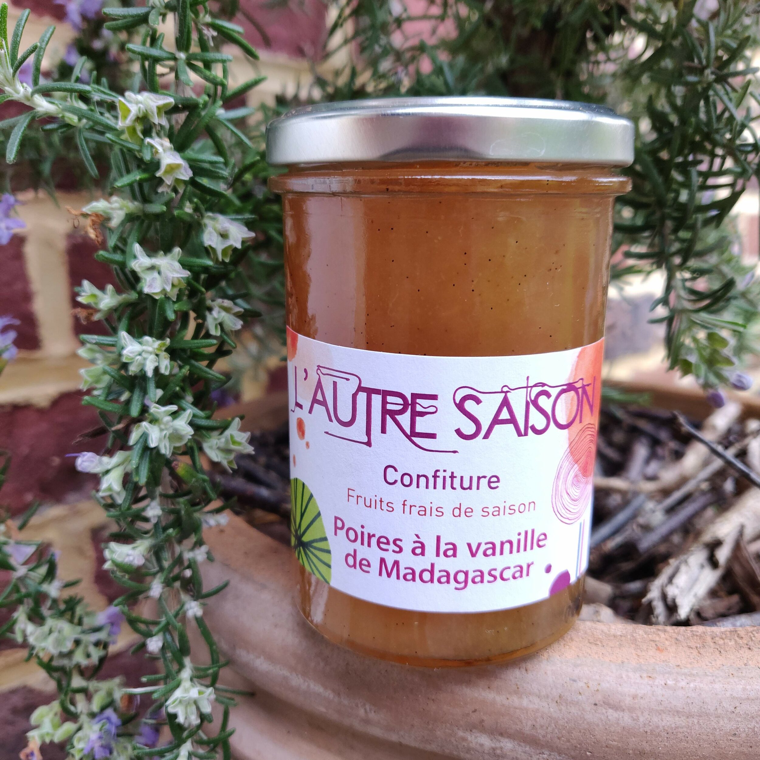 Confiture artisanale Extra de poires à la vanille de Madagascar