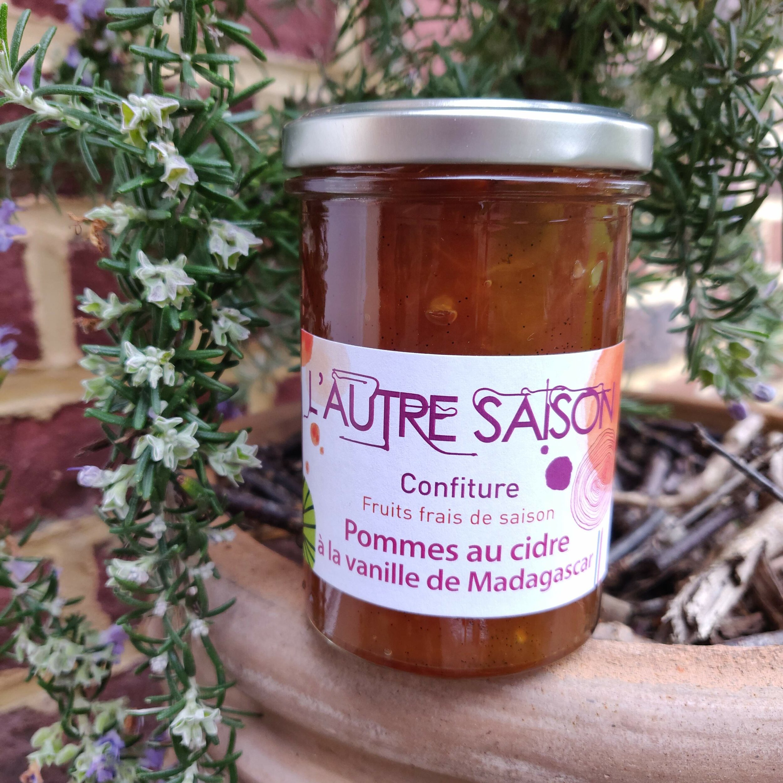 Confiture artisanale Extra de pommes au cidre et vanille de Madagascar