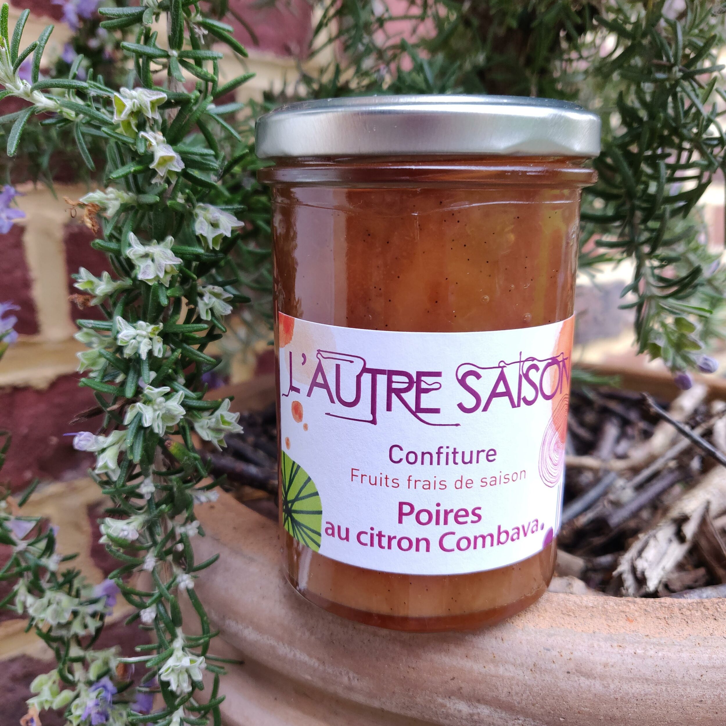 Confiture artisanale Extra Poires Williams et Combava