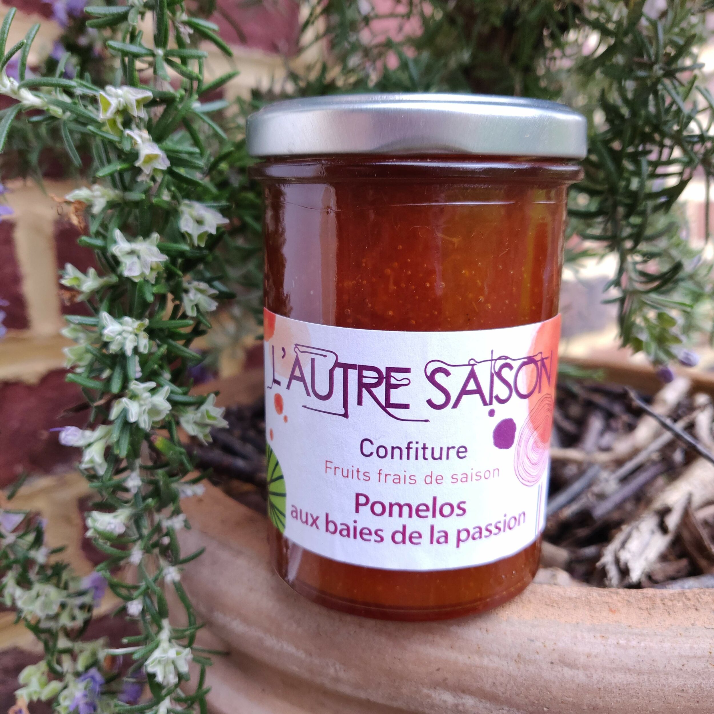 Confiture artisanale Extra Pomelos et baies de la passion