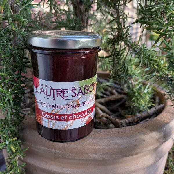 Tartinable cassis-chocolat