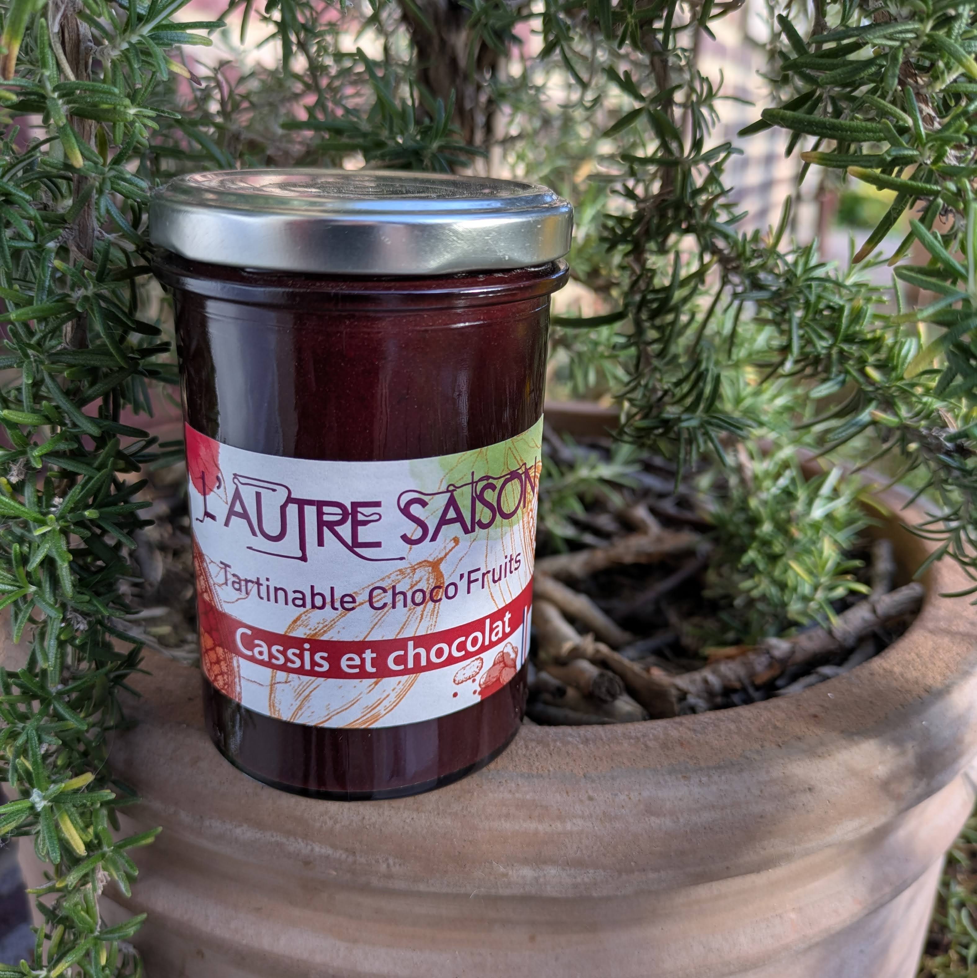 Tartinable cassis-chocolat