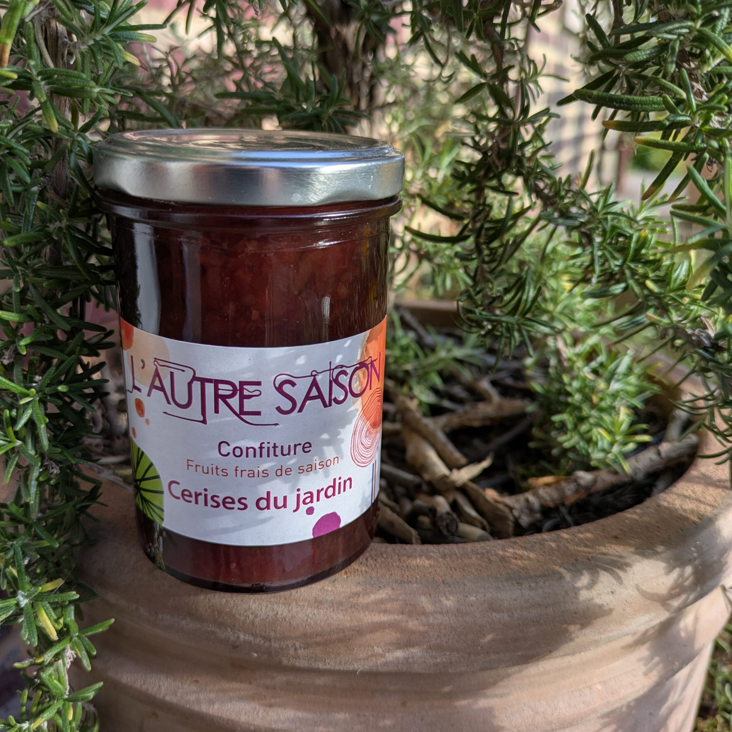 Confiture artisanale Extra de Cerises du jardin